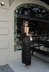 Spaghetti Straps Low Neck Long Maxi Dress